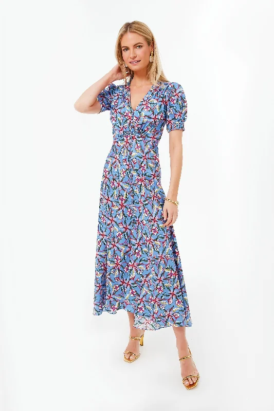 Freesia Sky Lea Long Dress