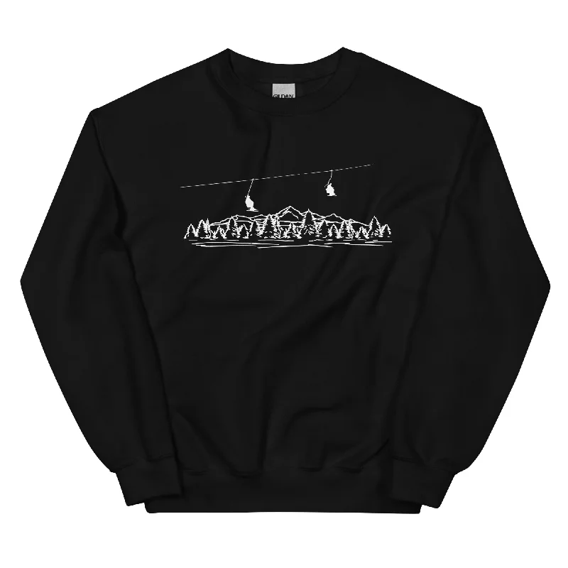 Berge - Skifahren - (21) - Sweatshirt (Unisex)