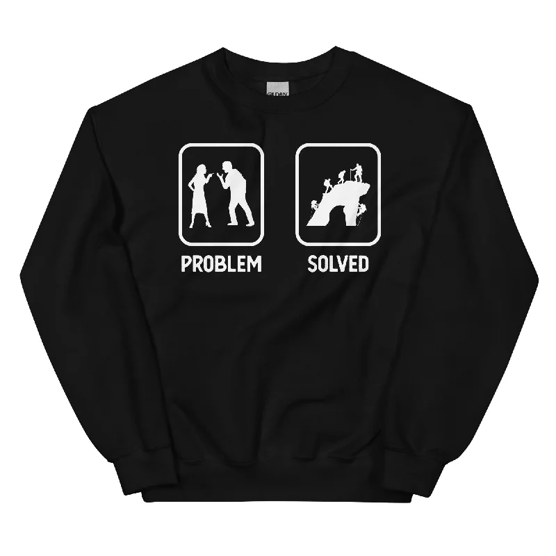 Problem Solved - Mann Klettern - Sweatshirt (Unisex)