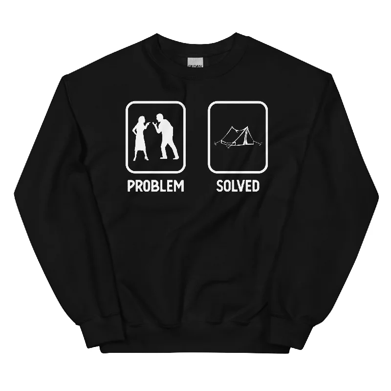 Problem Solved - Camping Tent - Sweatshirt (Unisex)