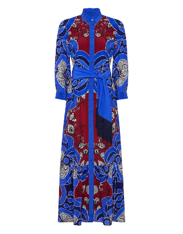 Demi Crepe Maxi Dress in Enchantress Blue