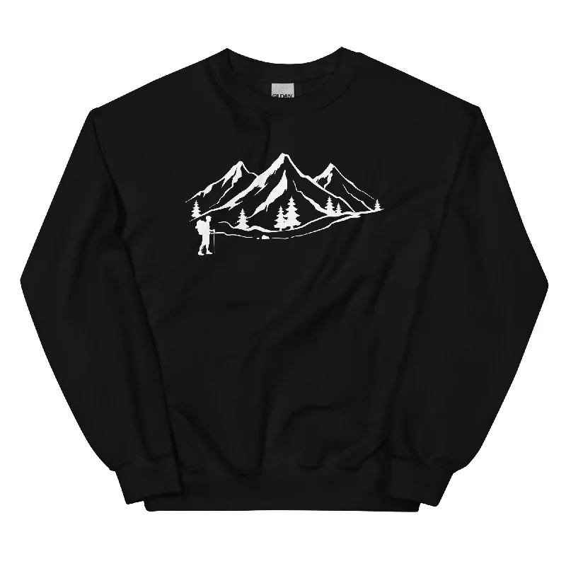 Berge 1 und Wandern - Sweatshirt (Unisex)