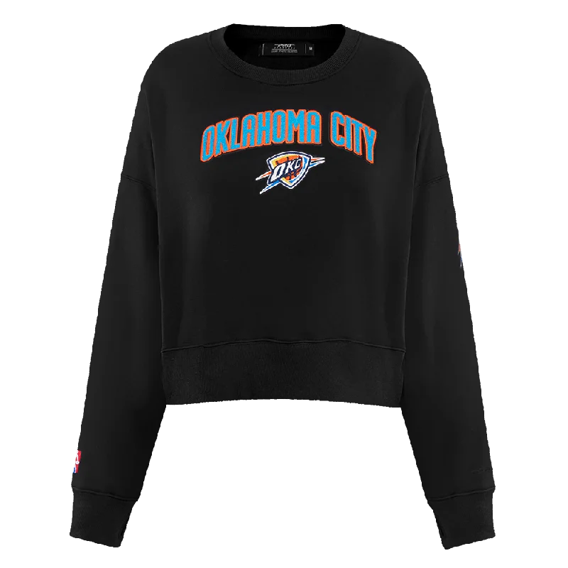 SUDADERA DE CUELLO REDONDO NBA OKLAHOMA CITY THUNDER CLASSIC ESSENTIALS PARA MUJER