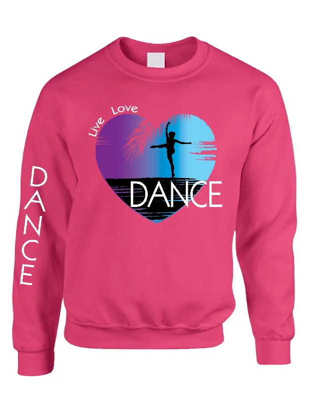 Adult Sweatshirt Dance Art Purple Print Love Cute Top Nice Gift