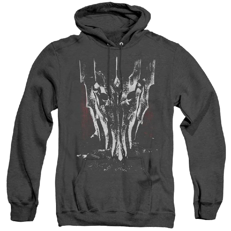 Lord Of The Rings Trilogy, The Big Sauron Head - Heather Pullover Hoodie