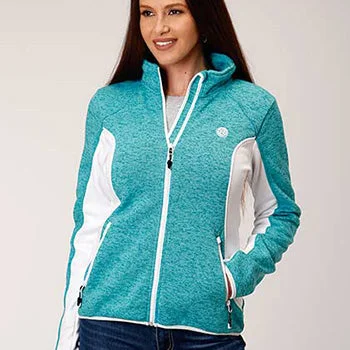 Roper Women's Turquoise/White Fleece Jacket