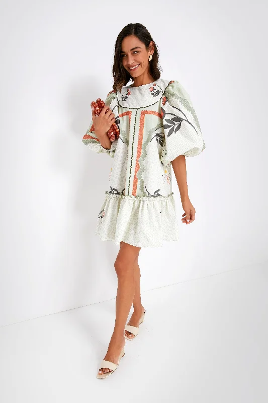 Botanical Placement Print Stella Dress