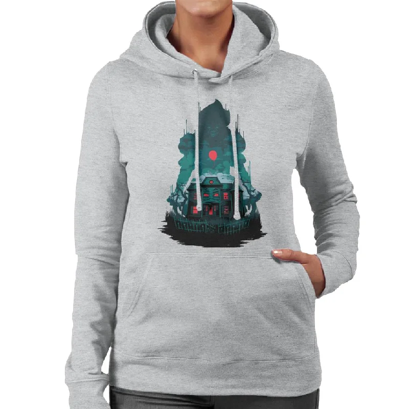 IT Pennywise House Red Balloon Women's Hooded Sweatshirt