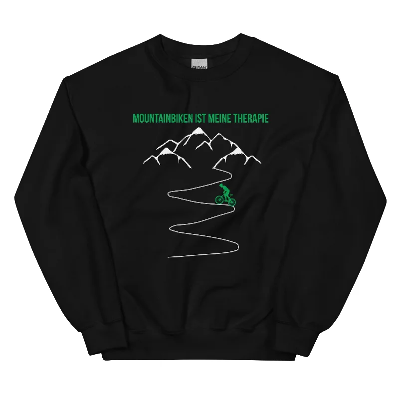 Mountainbiken ist meine Therapie - (M) - Sweatshirt (Unisex)