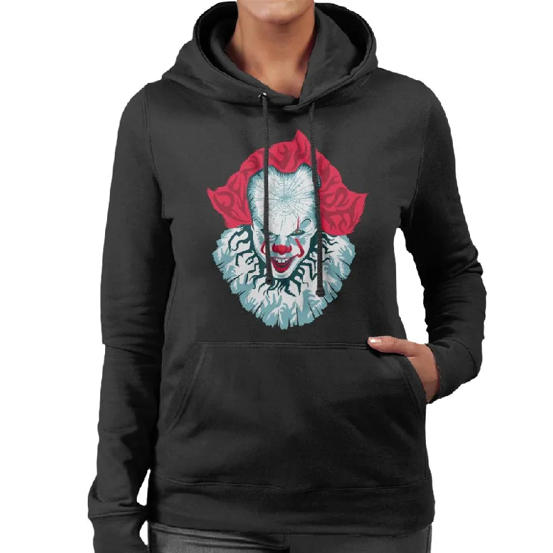 IT Pennywise Cracked Head Women's Hooded Sweatshirt