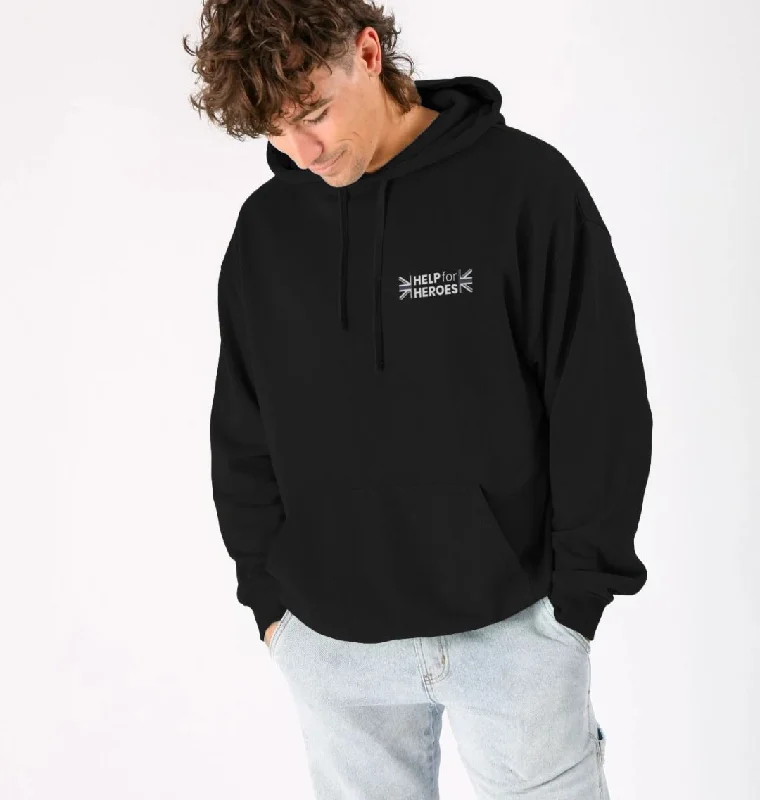 Union Jack Spliced Legacy Hoody Black