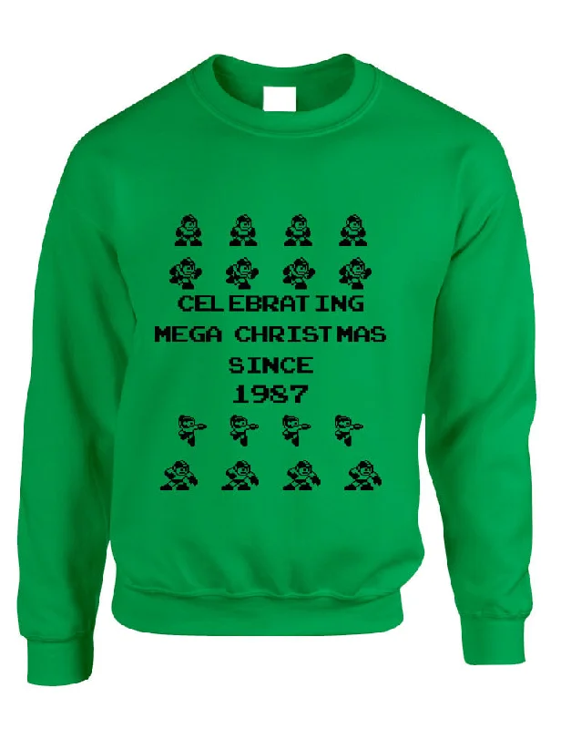 Adult Crewneck Celebrating Mega Christmas Ugly Sweater Gift