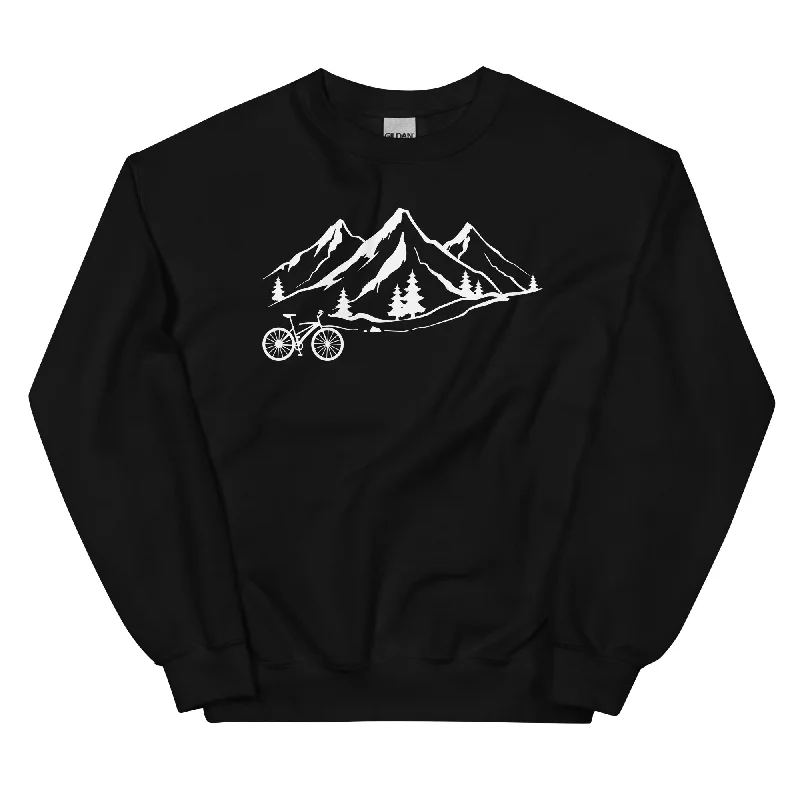 Berge 1 und Fahrrad - Sweatshirt (Unisex)