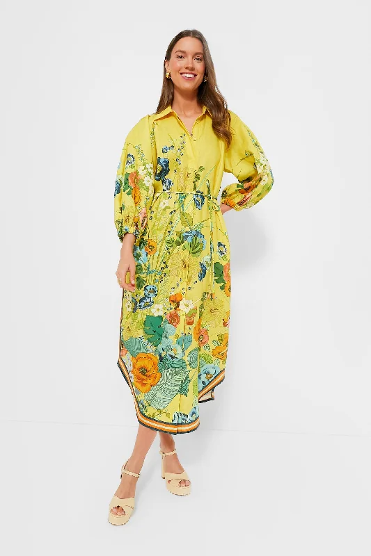 Yellow Cresida Shirtdress