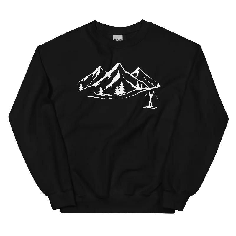 Berge 1 und Skifahren - Sweatshirt (Unisex)