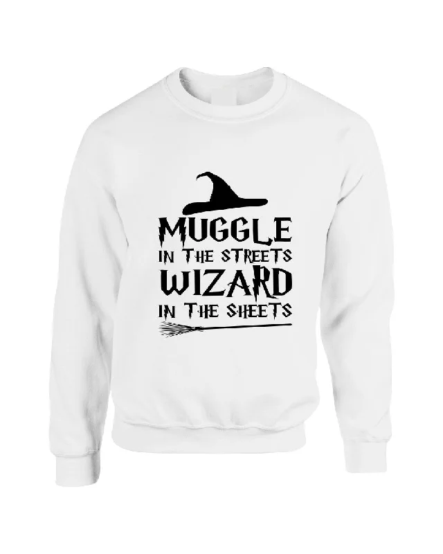 Adult Crewneck Muggle In The Streets Wizard In The Sheets Sweatshirt