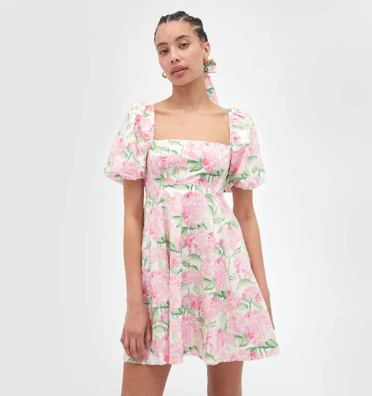 The Matilda Mini Dress - Pink Hydrangea