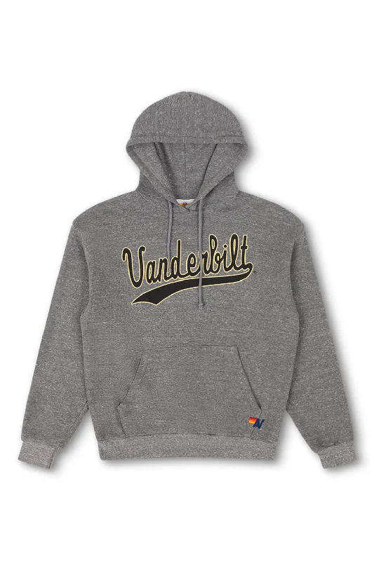 VANDERBILT COMMODORES  PULLOVER HOODIE RELAXED - HEATHER GREY