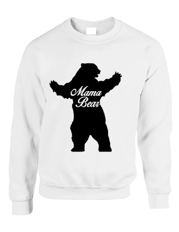 Adult Crewneck Mama Bear Family Top For Mom Xmas Cute Gift