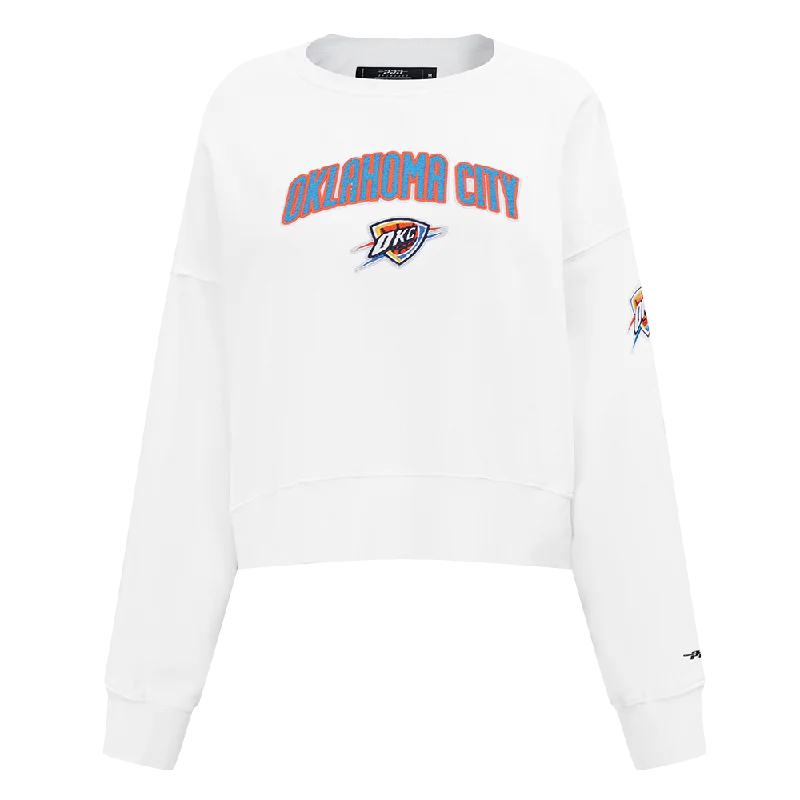 SUDADERA DE CUELLO REDONDO NBA OKLAHOMA CITY THUNDER CLASSIC ESSENTIALS PARA MUJER