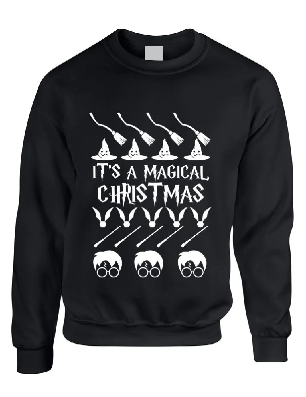 Adult Crewneck It's A Magical Christmas Ugly Sweater Cool Gift