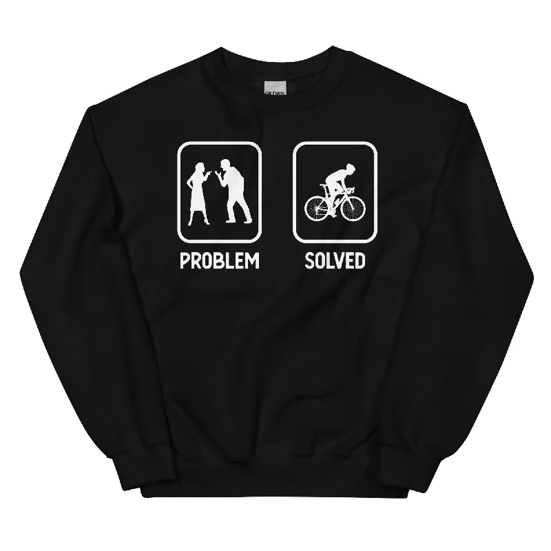 Problem Solved - Mann Radfahren - Sweatshirt (Unisex)