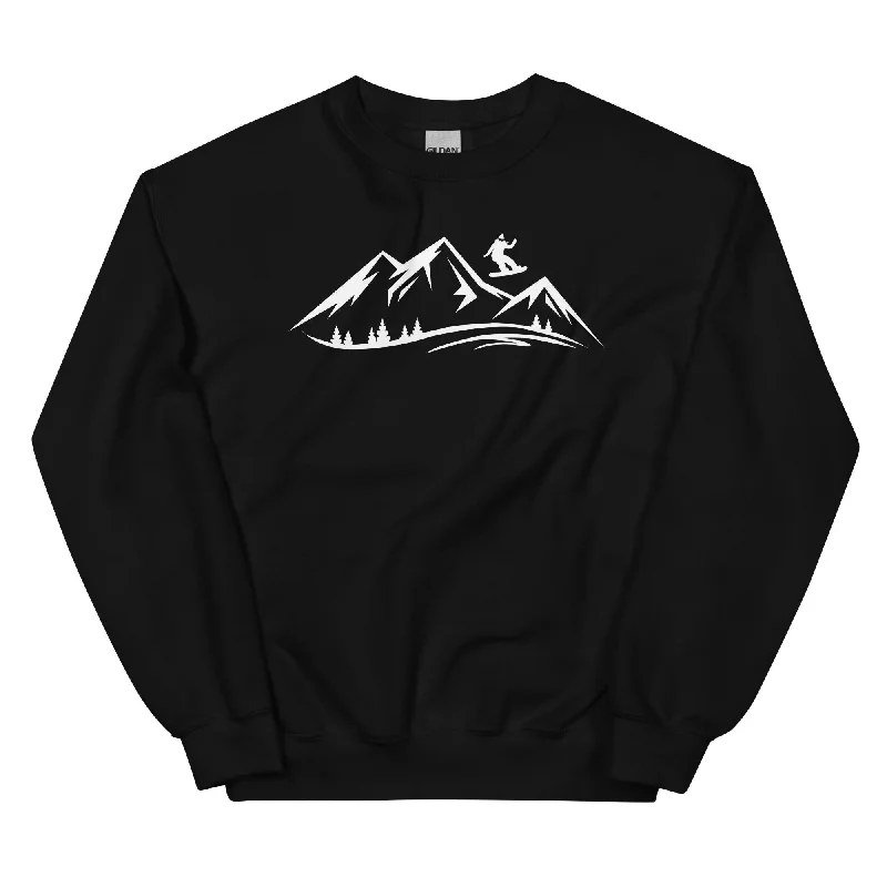 Berge und Snowboarding - Sweatshirt (Unisex)