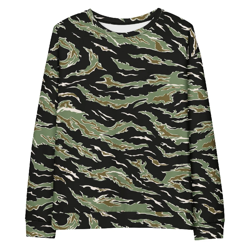 Tiger Stripe Jungle Camouflage Unisex Sweatshirt