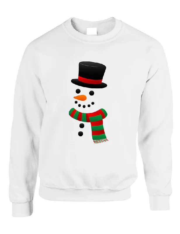 Adult Crewneck Snowman Ugly Christmas Xmas Cool Holiday Top