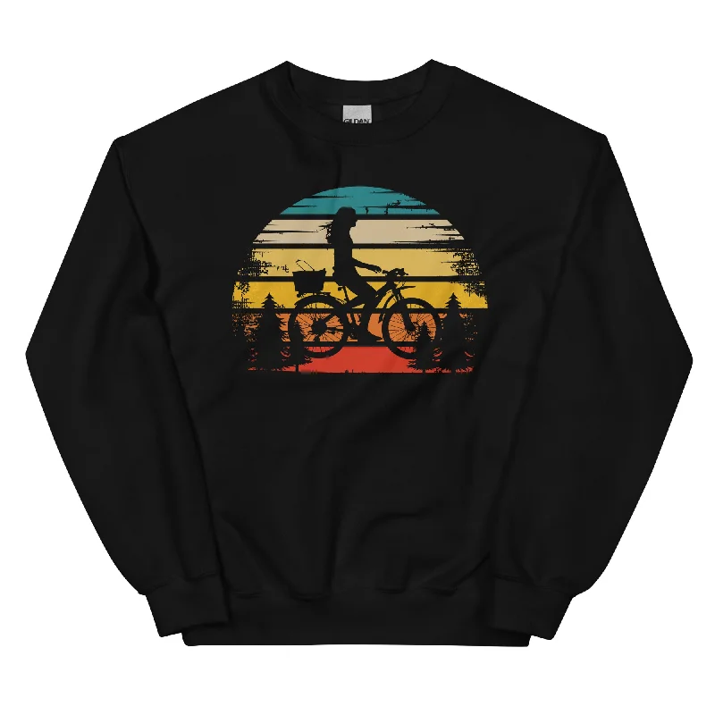 Retro Sonne und Radfahren - Sweatshirt (Unisex)