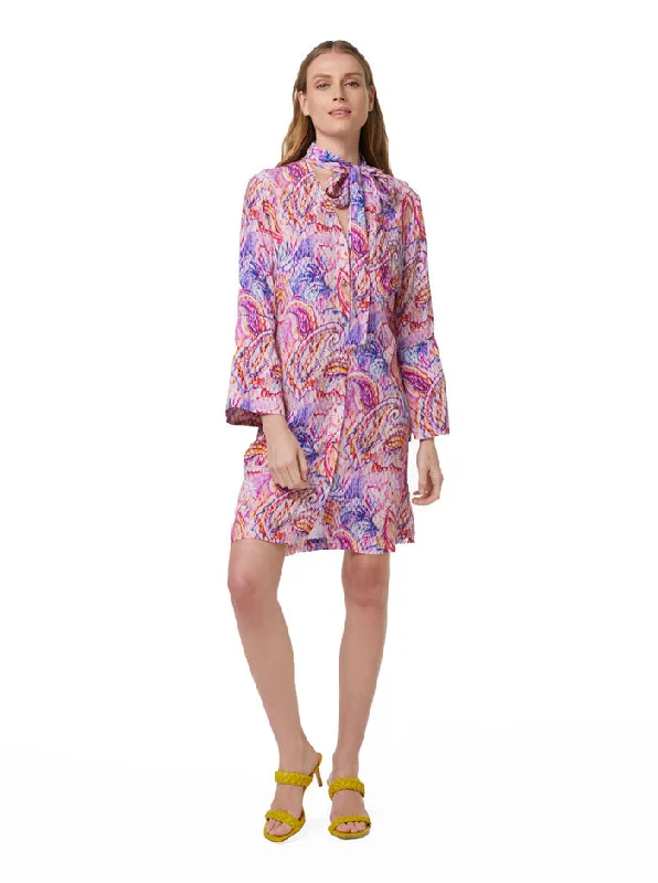 Robert Graham Long Sleeves Knee Length Brenna Dress