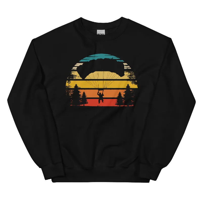 Retro Sonne und Paragleiten - Sweatshirt (Unisex)