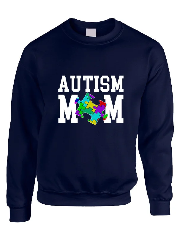 Adult Sweatshirt Autism Mom Autistic Awareness Top