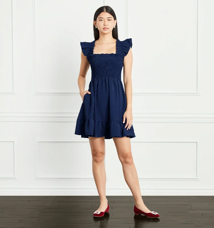 The Elizabeth Nap Dress - Navy Crepe