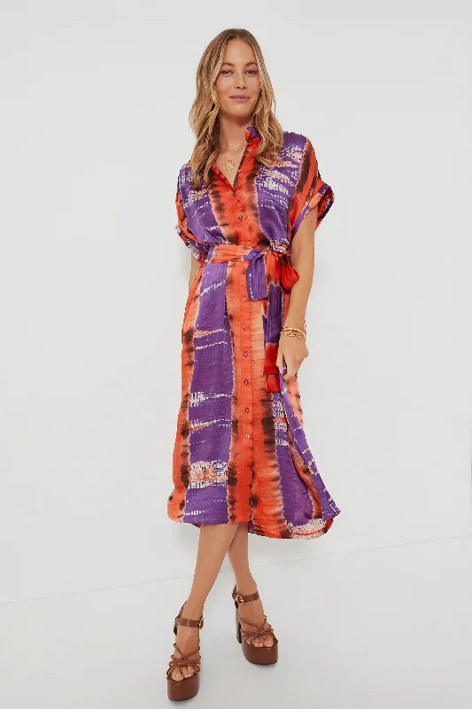 Tie Dye Orange Valerie Kaftan