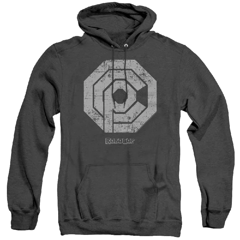 Robocop Robocop/Distressed Ocp Logo - Heather Pullover Hoodie