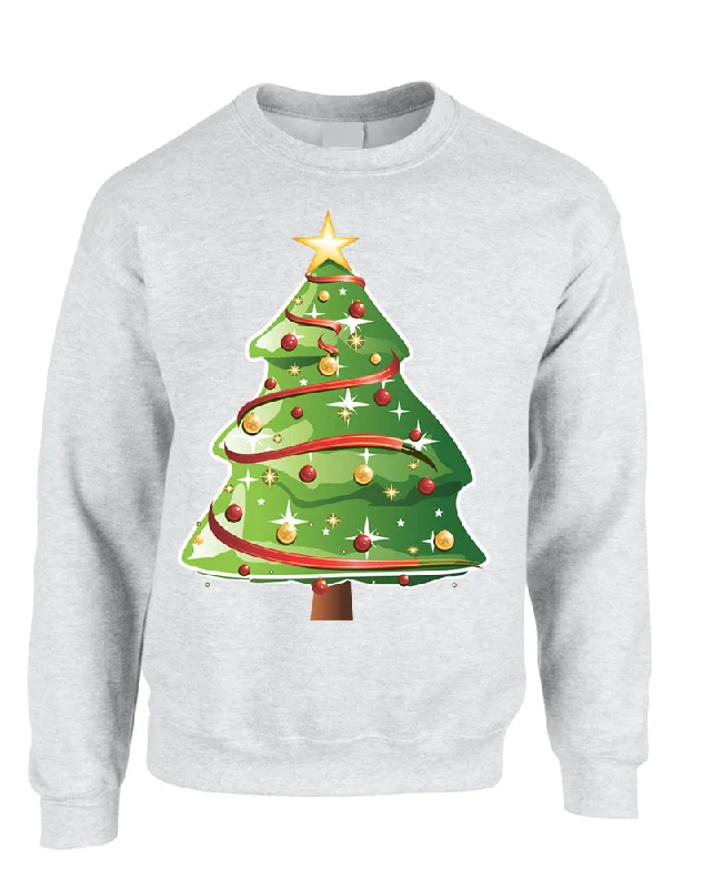 Adult Sweatshirt Christmas Tree Cool Ugly Xmas Trendy Present