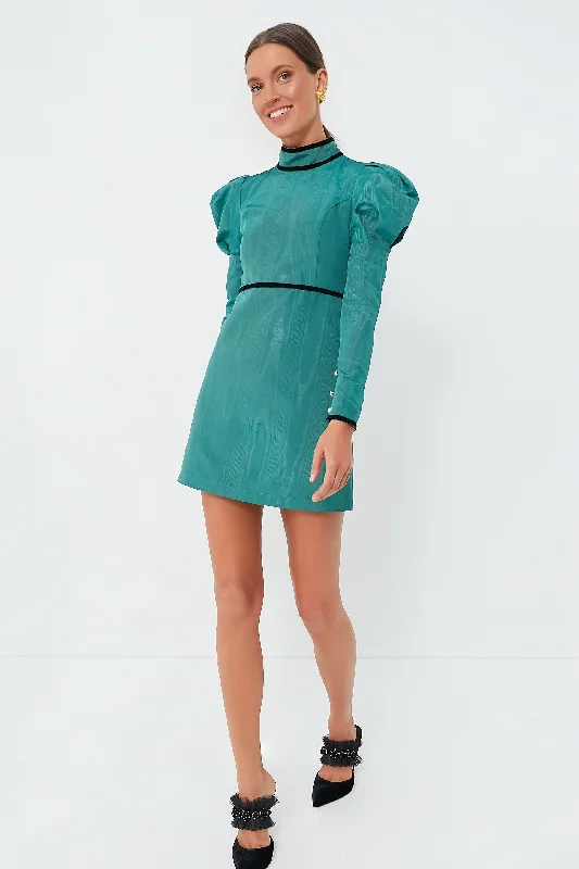 Ocean Moire Tate Mini Dress