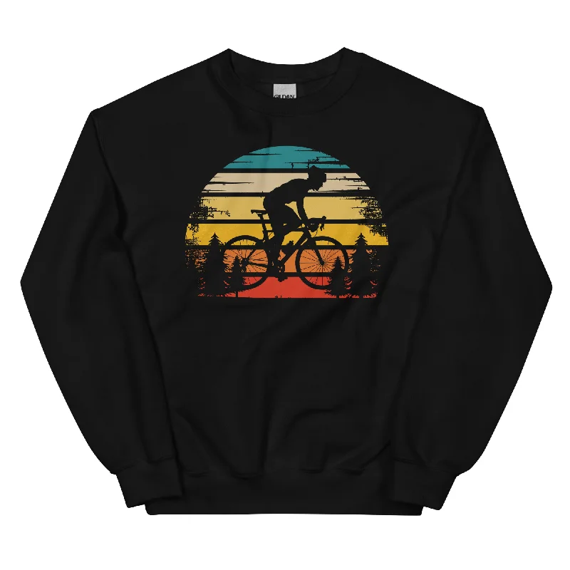 Retro Sonne und Radfahren - Sweatshirt (Unisex)