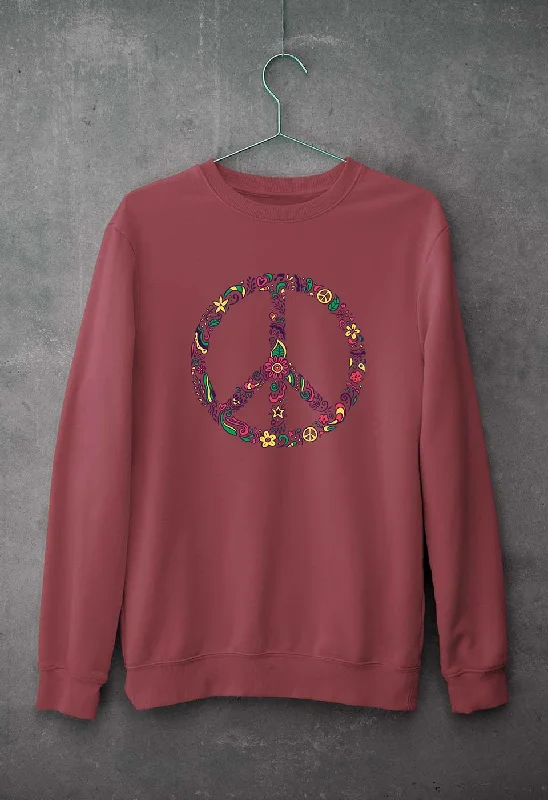 Floral Peace Unisex Sweatshirt for Men/Women