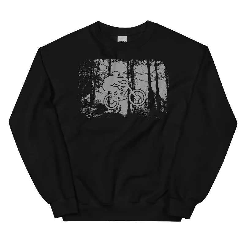 Mountainbiken im Wald - (M) - Sweatshirt (Unisex)