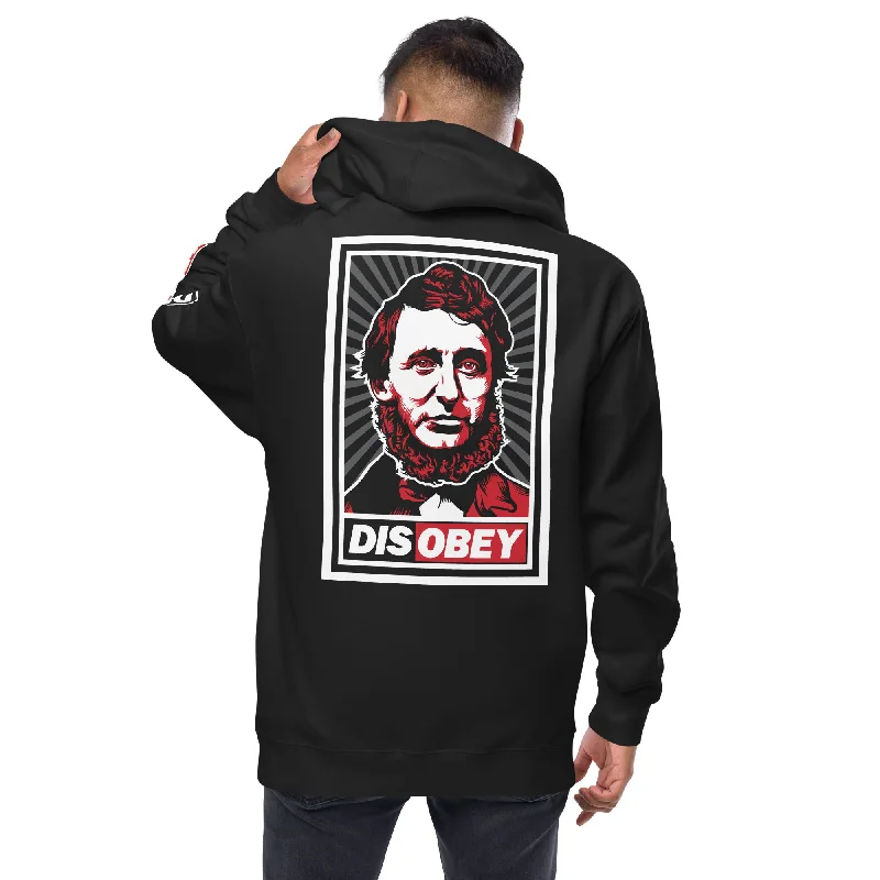 Henry David Thoreau DISOBEY Unisex Zip Hoodie