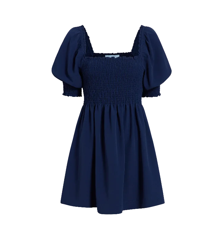 Wrinkle Resistant Navy Crepe