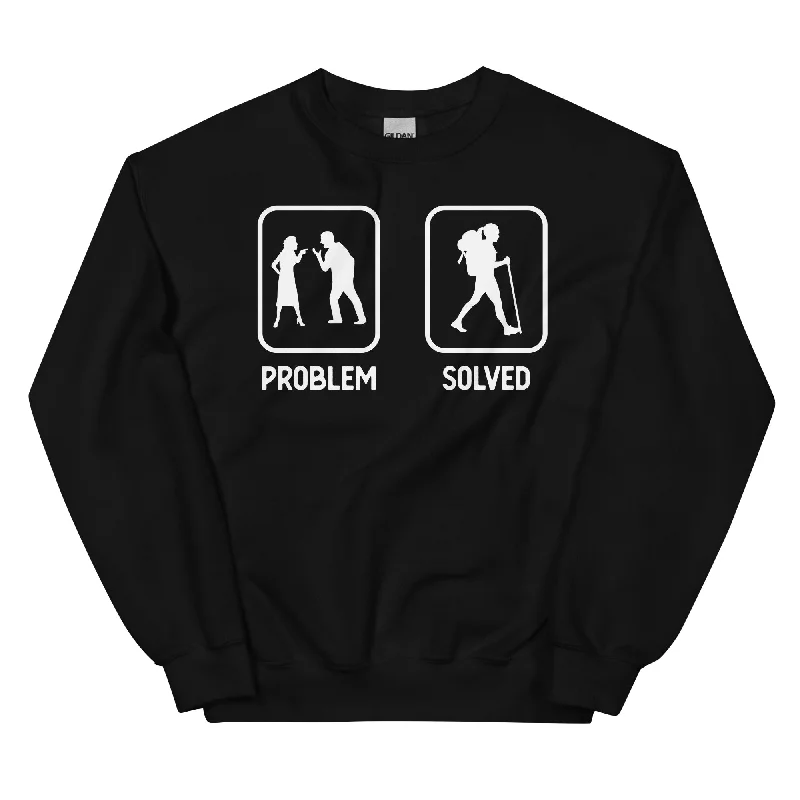 Problem Solved - Frau Wandern - Sweatshirt (Unisex)