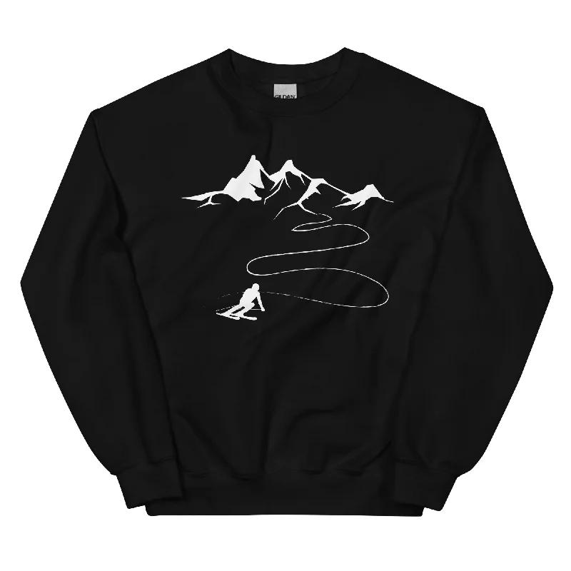 Berge - Skifahren - Sweatshirt (Unisex)